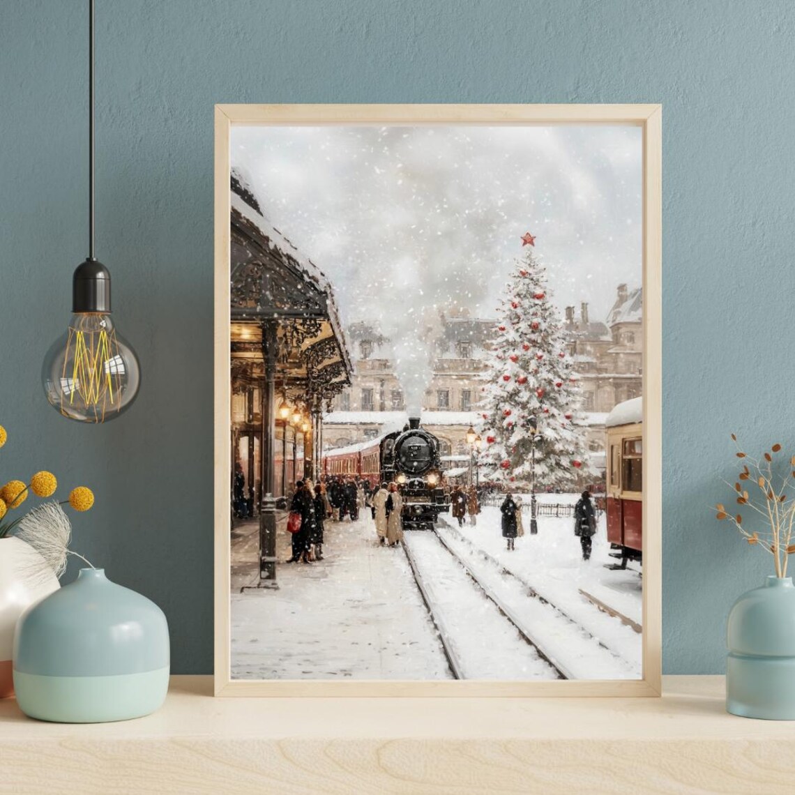 Orient Express Winter Wonderland, Vintage Art Print - Image 5