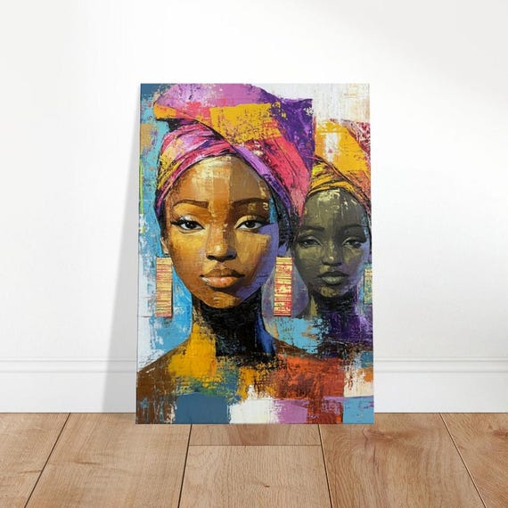 Abstract Inner Light Canvas Art Vibrant Women Portrait Wall Decor The Contemporary Collection