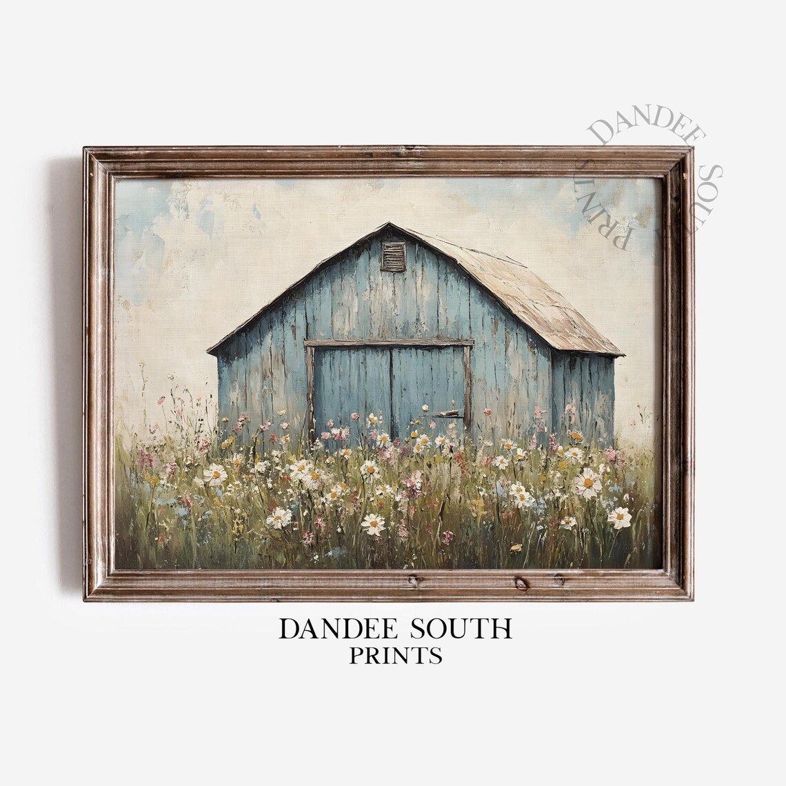 Rustic Barn Wall Art, Vintage Countryside Poster