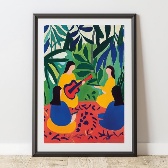 Henri Matisse Print Maximalist Wall Art Bold Abstract Art Dcor For Living Room Home Office