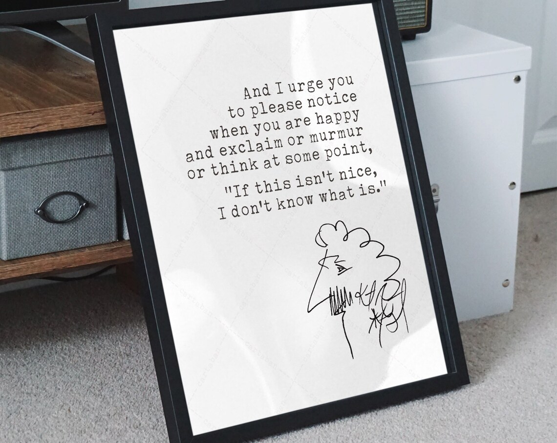 Kurt Vonnegut Quote Art Print, Book Lover Gift - Image 4