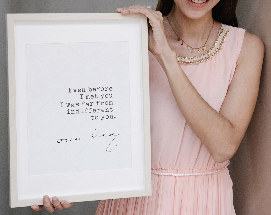 Oscar Wilde Quote Art Print, Literary Classics - Image 2