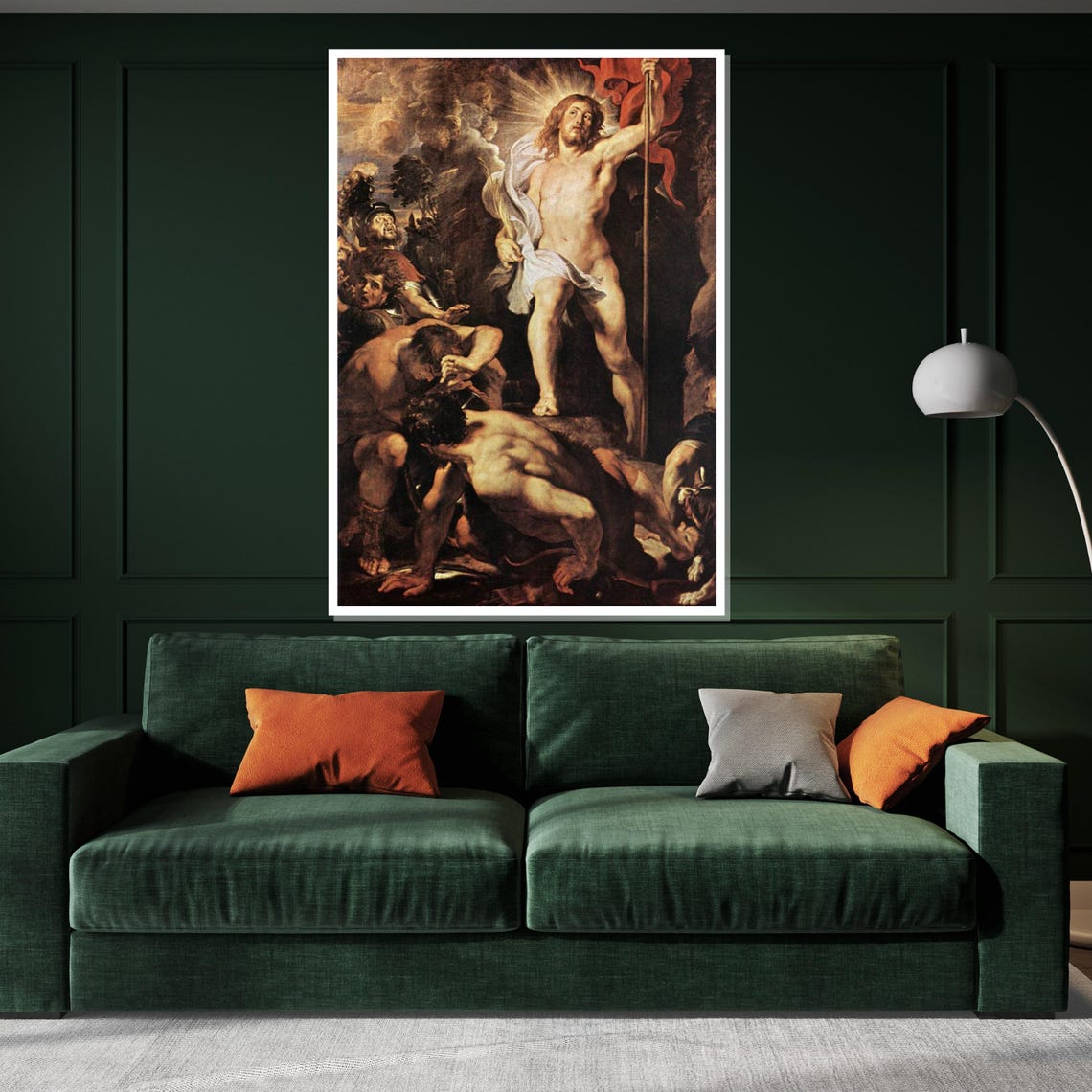 Resurrection Of Jesus Christ With Banner Biblical Triumph Wall Art - Image 3