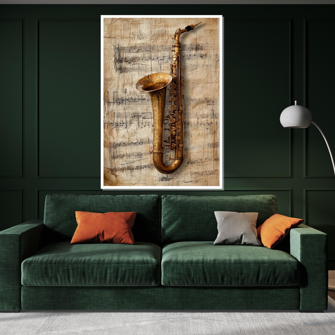 Vintage Saxophone Music Art Print, Instrument Sheet - Image 3