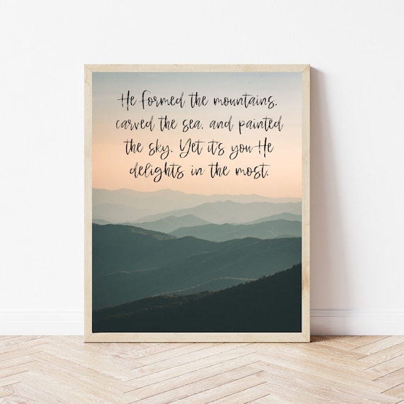 Christian Wall Art Religious Nursery Decor Affirmation Kids Bible Verse Office Sign Scripture Prints For The Home