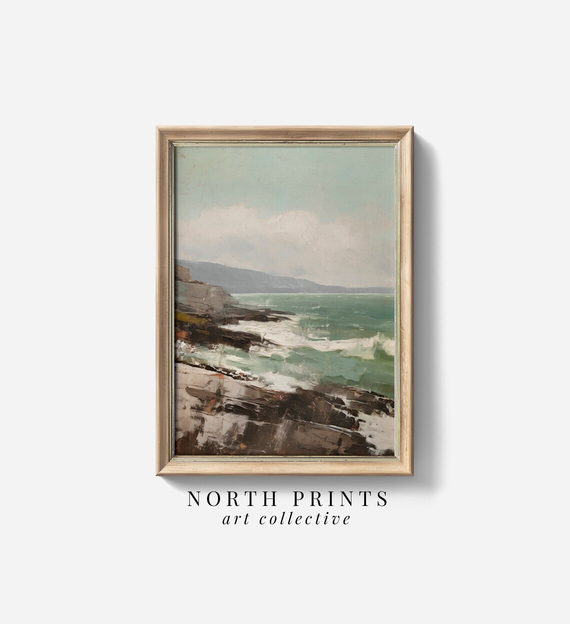 Rustic Coastal Seaside Wall Art, Fine Art North