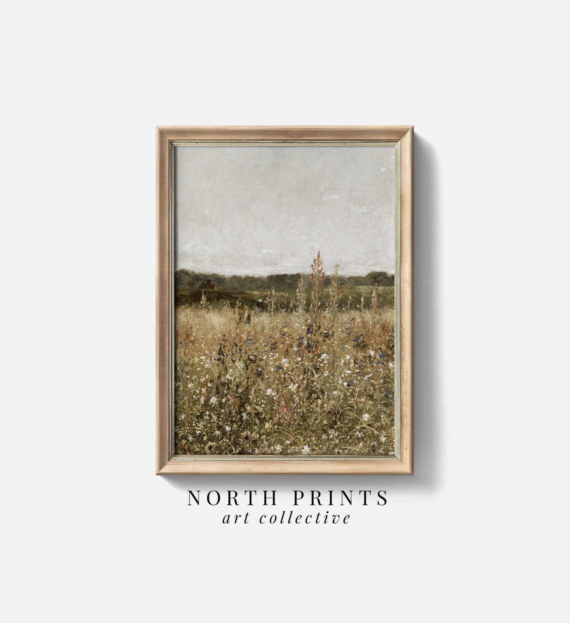 Vintage Autumn Country Landscape Art Print
