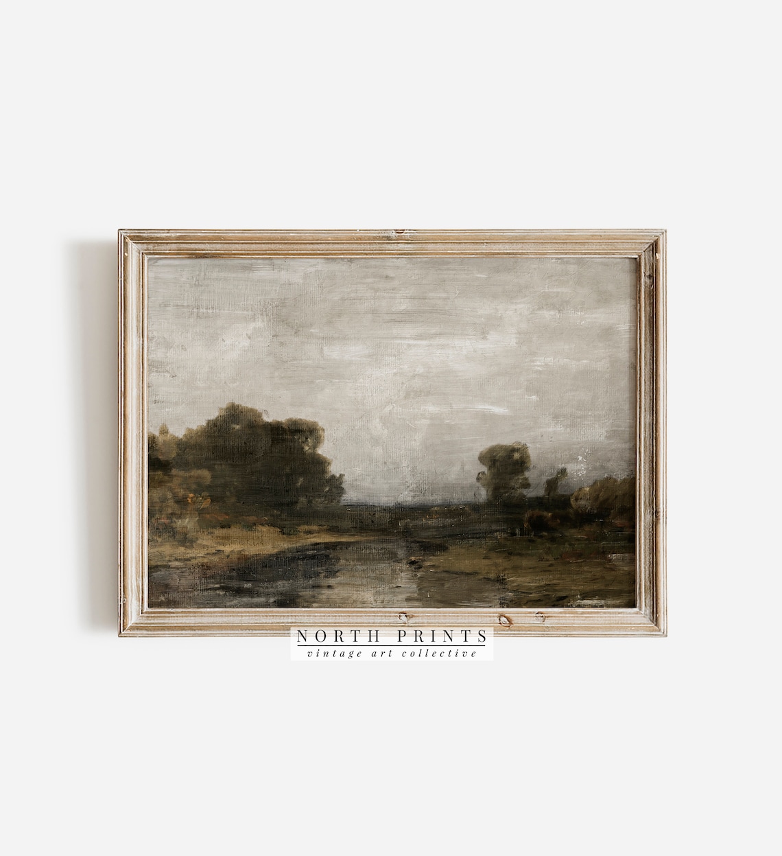 Country River Vintage Landscape Art Print - Image 3