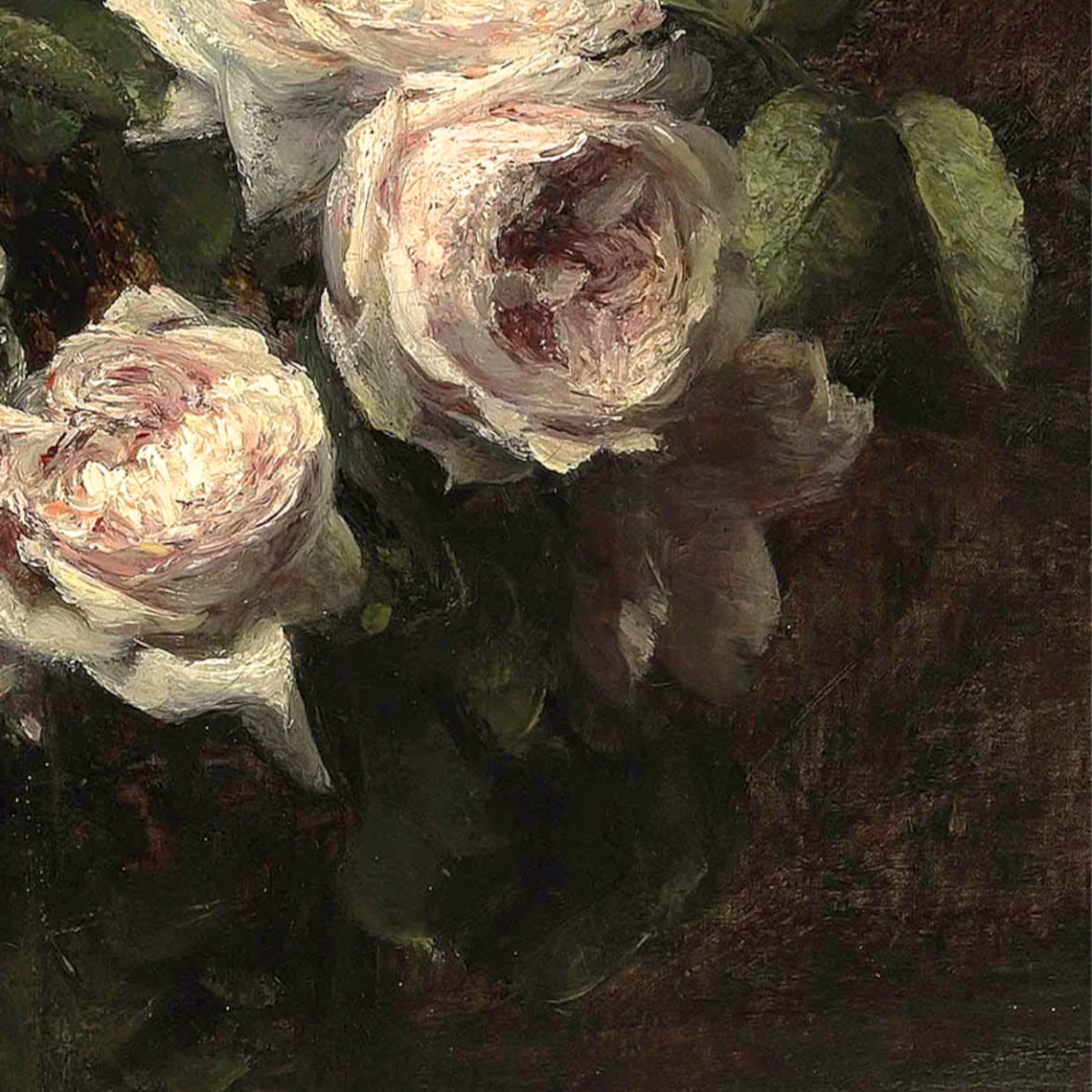 Moody Dark Roses Vintage Flower Art Print - Image 3