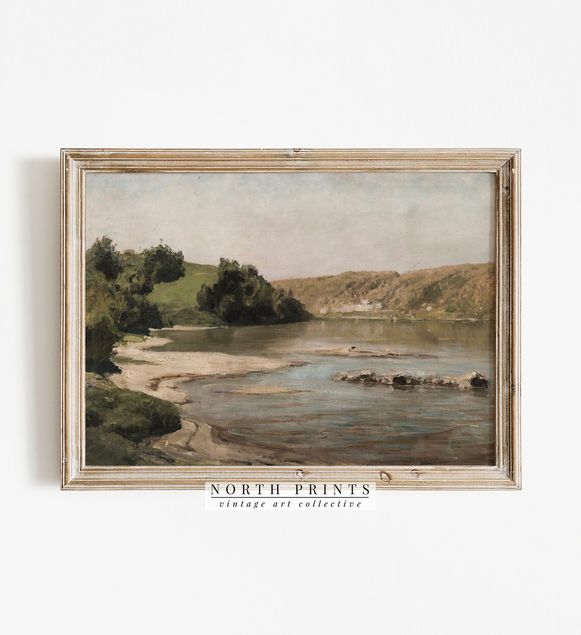 River Landscape Vintage Nature Poster Print - Image 4