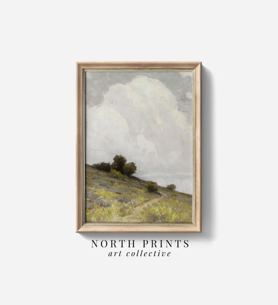 Country Landscape Vintage Painting Art Farmhouse Wall Art North Prints 6 74
