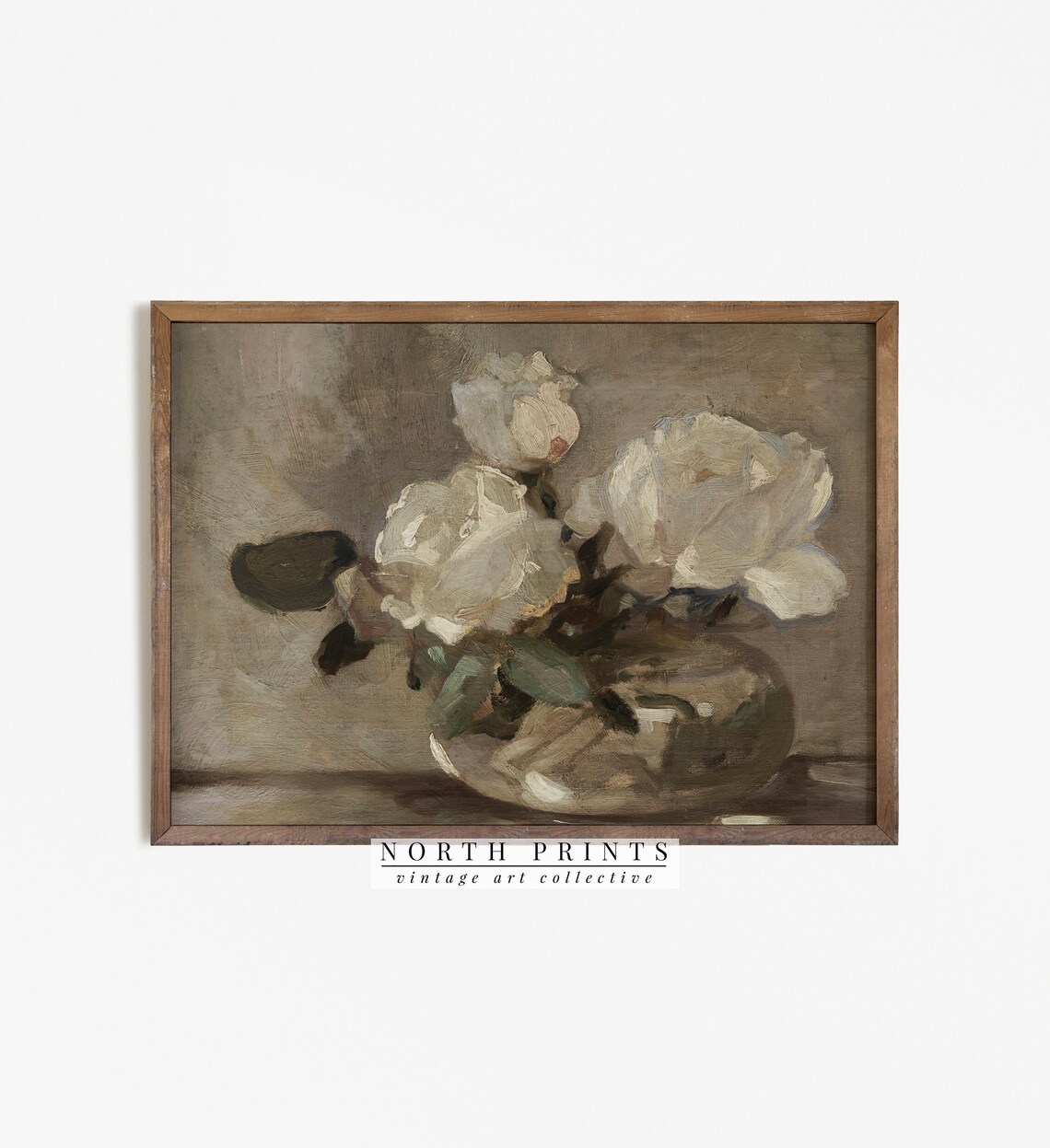 Vintage European Portrait and Floral Art Print - Image 4