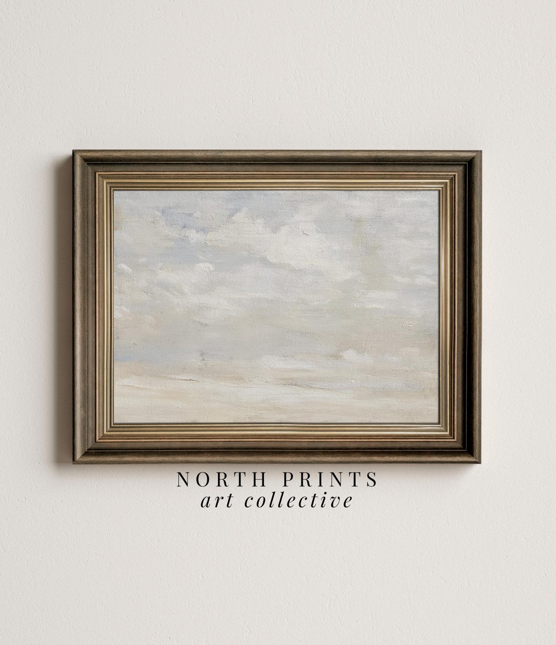 Minimalist Cloudy Landscape Abstract Neutral Calm Gray Haze Poster - Image 2