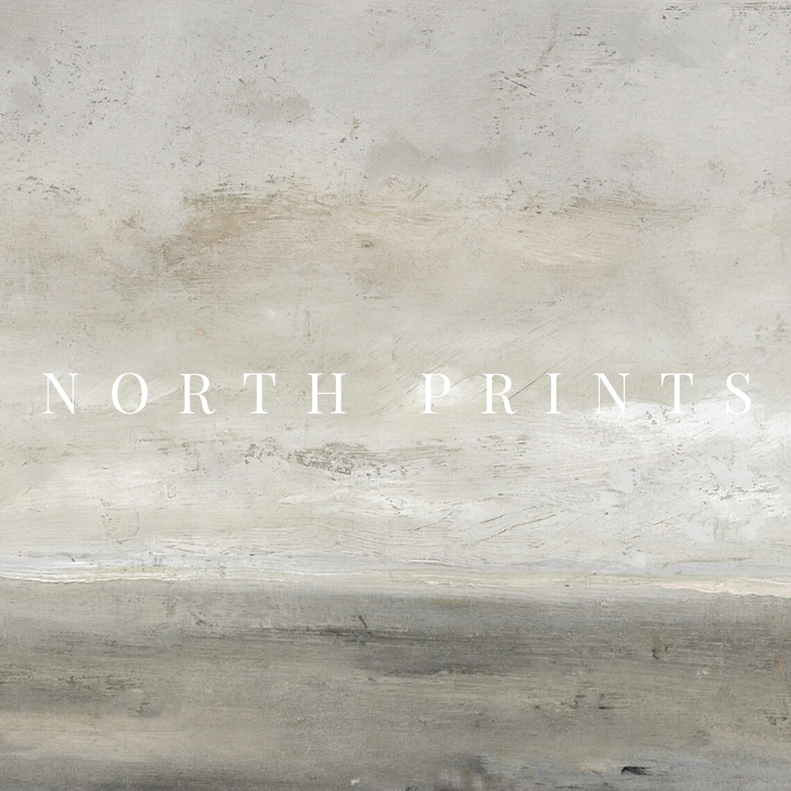 Minimalist Coastal Landscape, Muted Seascape Art Print - Image 2