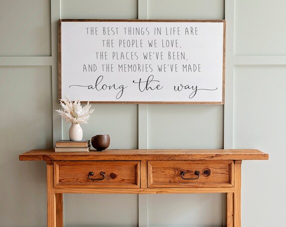 Best Things in Life Farmhouse Inspirational Wall Art Print