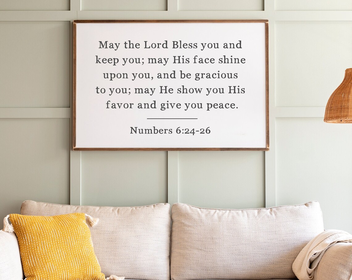 May The Lord Bless You Scripture Art Print