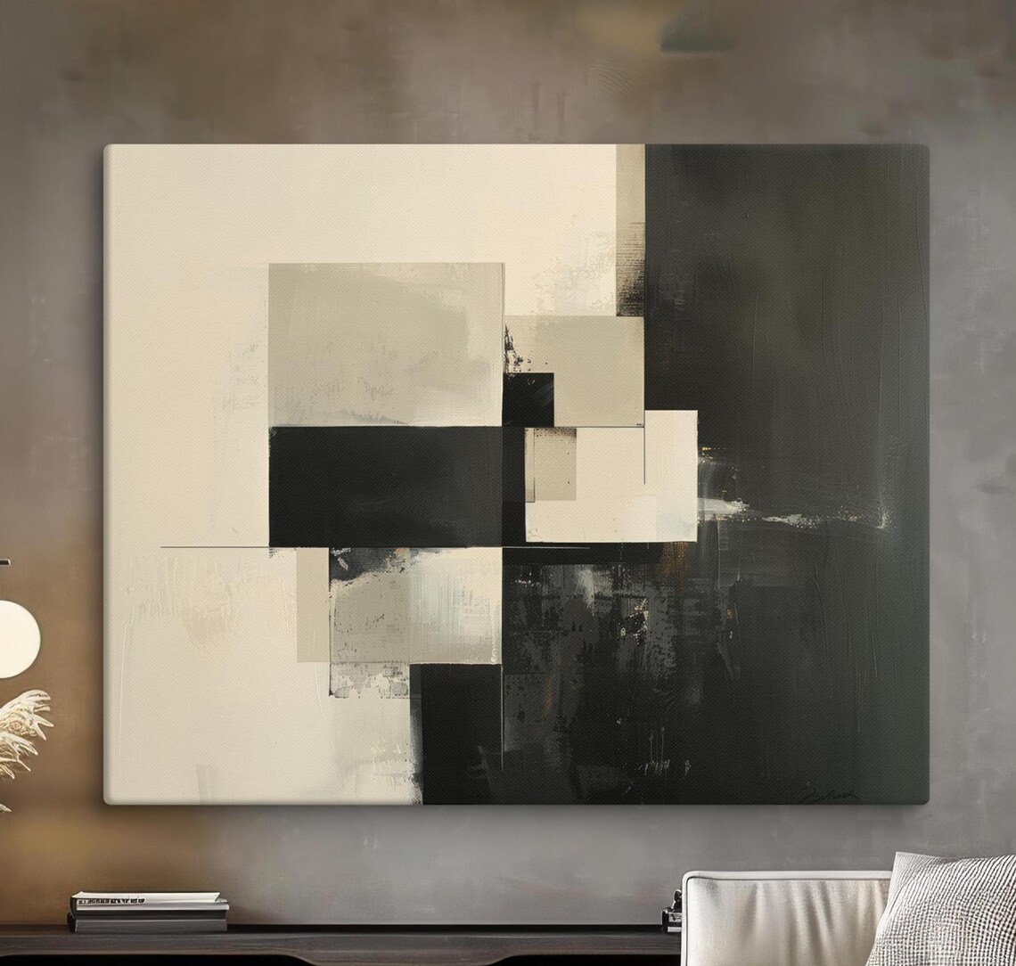 Modern Geometric Minimalist Abstract Contemporary Decor