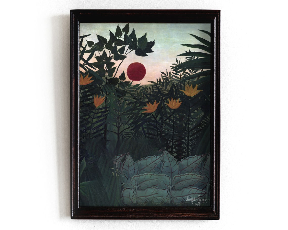 Jungle Print Botanical Tropical Art Wall
