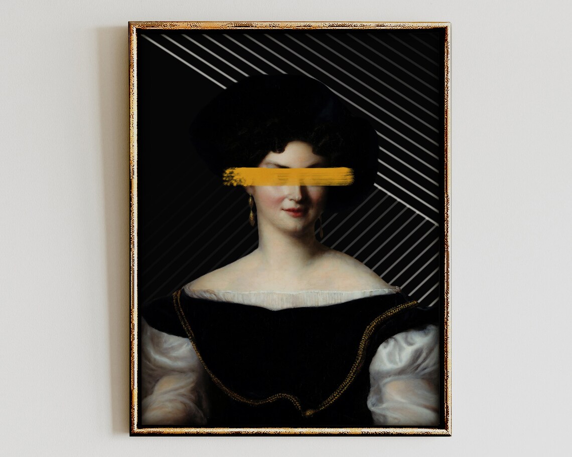 Alter Antique Baroque Portrait Wall Art Print