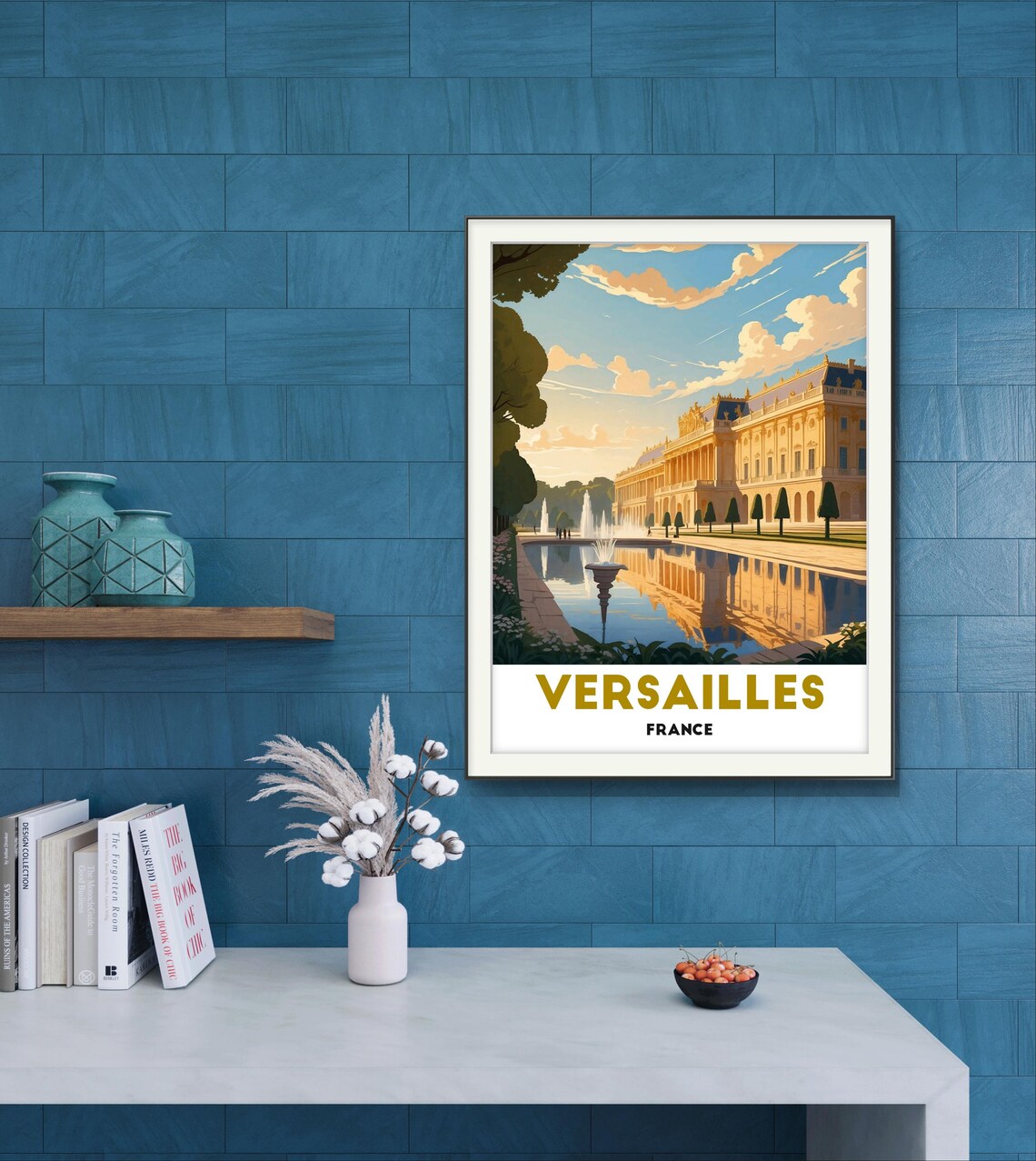 Versailles France Palace Grand Gardens Fountain Travel Poster - Image 3