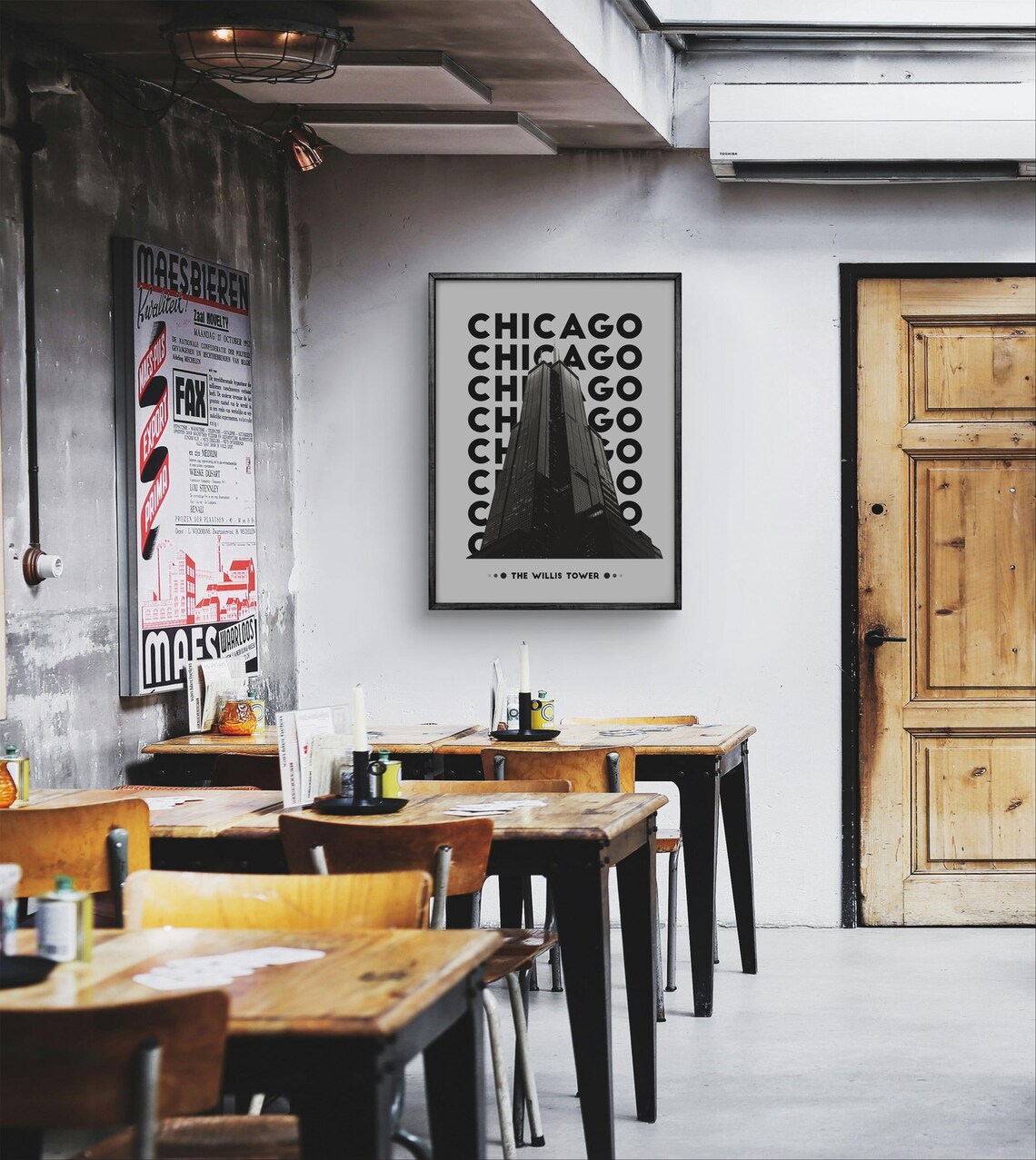Chicago Willis Tower Poster, Modern Urban Decor - Image 3