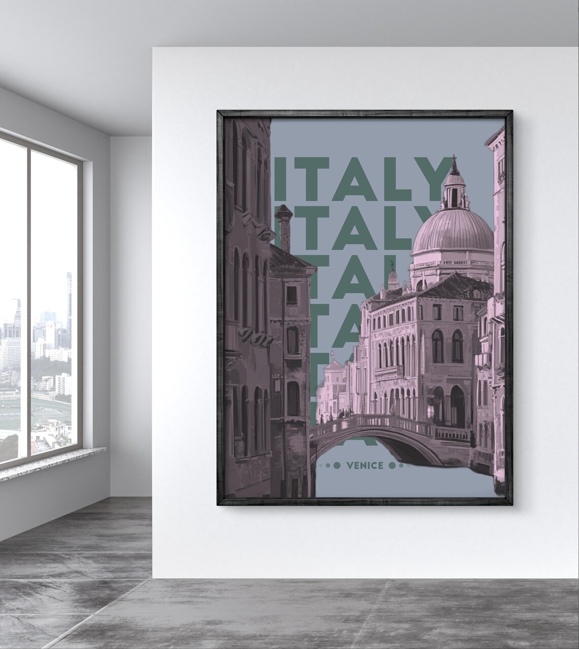 Italy Venice Travel Poster, Venetian Architecture - Image 3