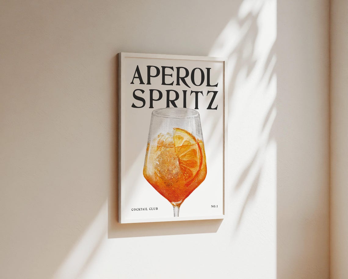 Aperol Spritz - Cocktail Print - Image 2