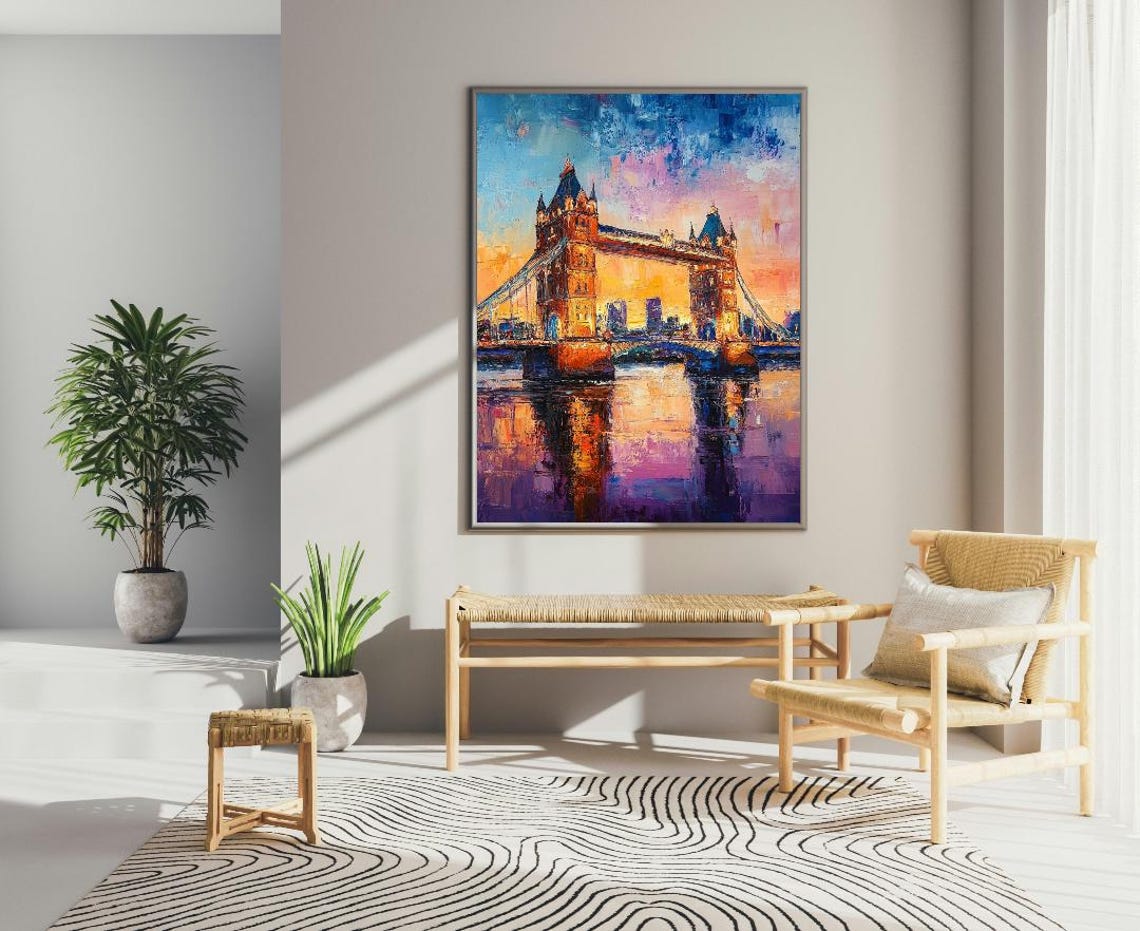 London Bridge Painting Art Print