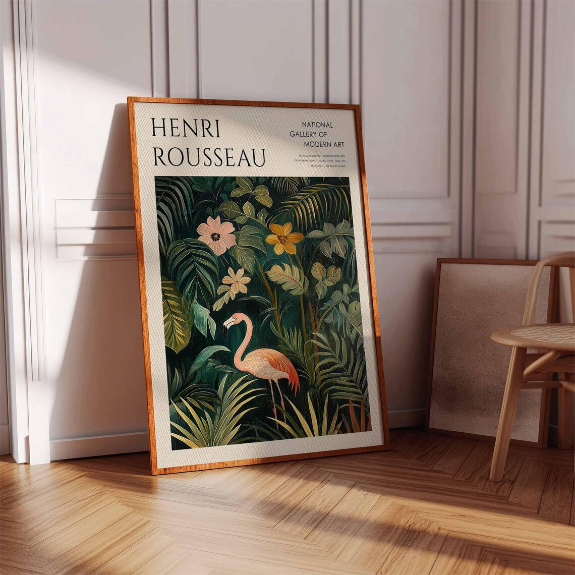 Henri Rousseau Flamingo in Tropical Jungle National Gallery Poster - Image 2