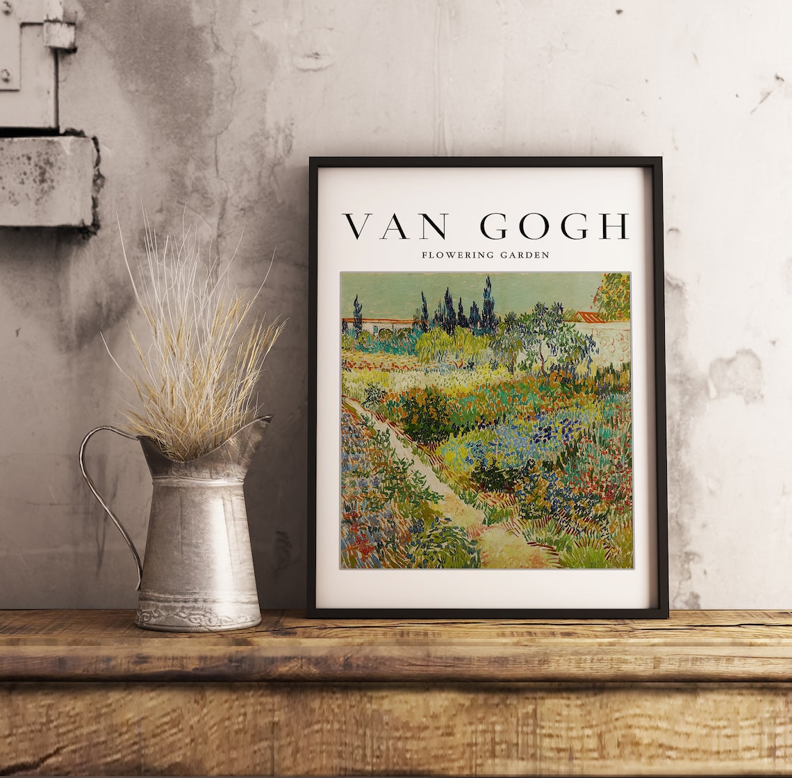 Van Gogh Flowering Garden Art Print, Exhibition Poster - Image 3