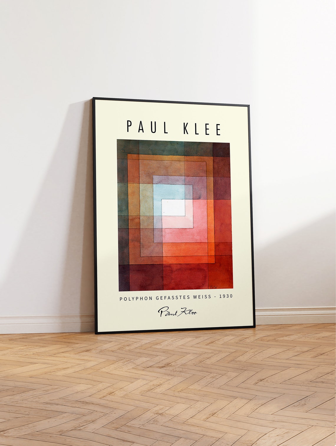Paul Klee Polyphon Gefasstes Weiss 1930 Geometric Abstract Poster - Image 3