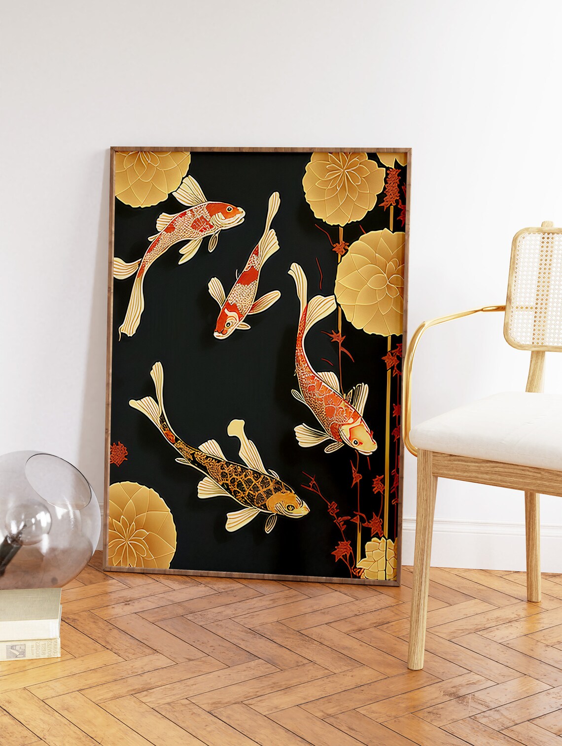 Japanese Carp Vintage Art Print, Asia Decor - Image 2