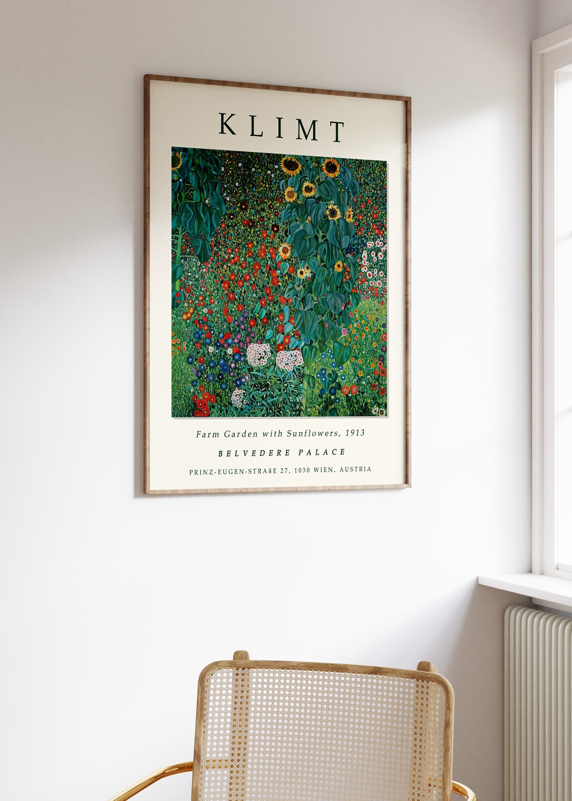 Gustav Klimt Farm Garden With Sunflowers 1913 Exhibition Poster - Image 3