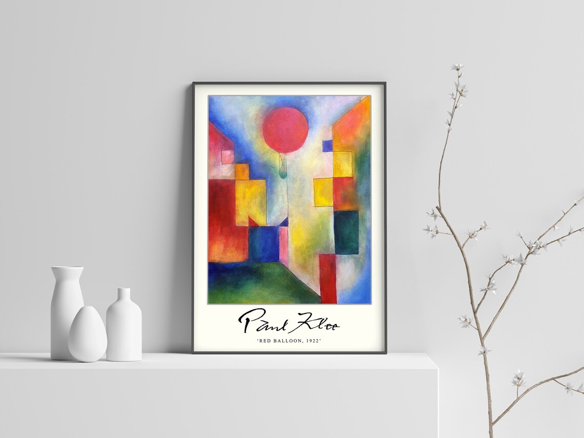 Paul Klee Red Balloon Exhibition Poster, Modernism - Image 2