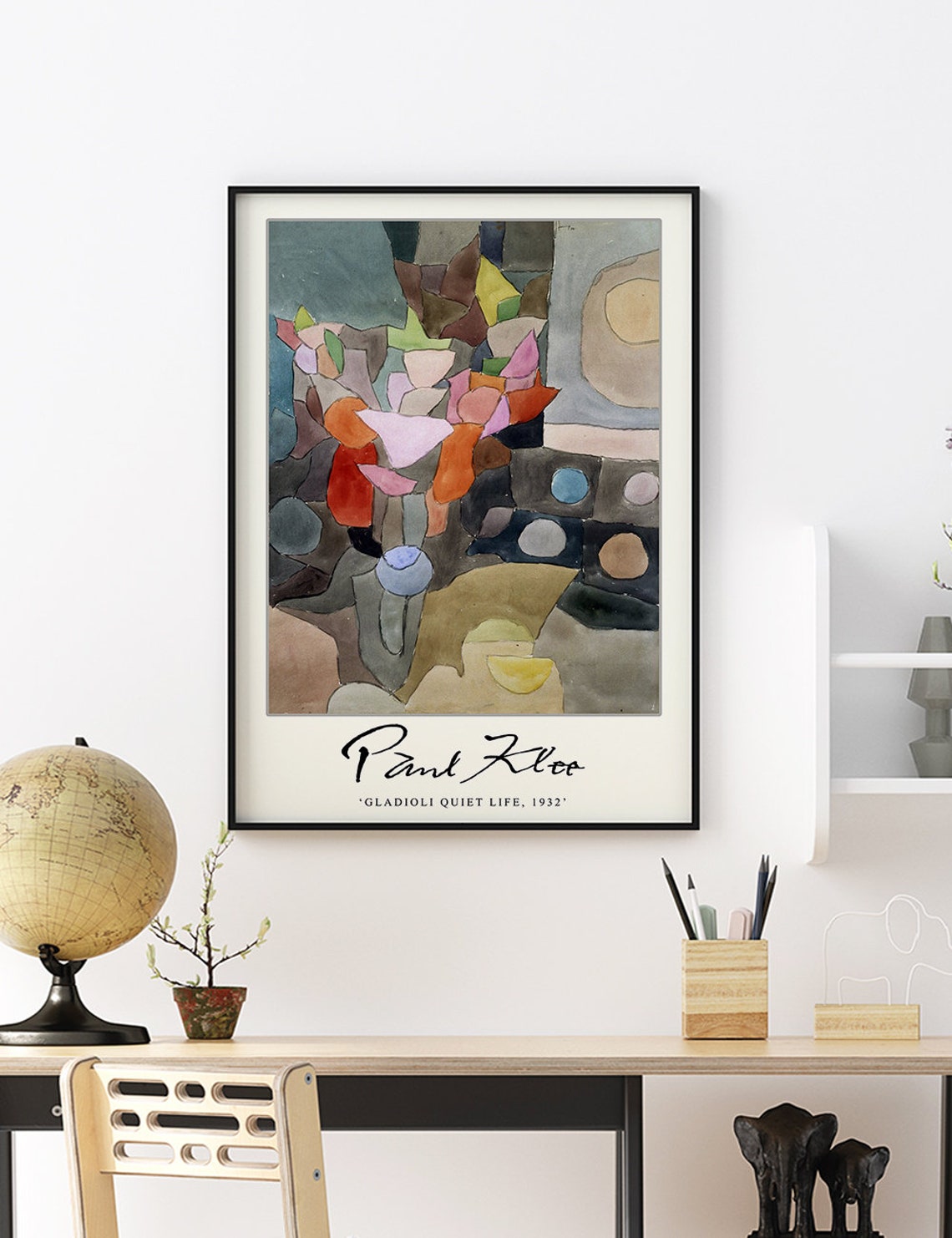 Paul Klee Gladioli Quiet Life 1932 Abstract Floral Art Poster - Image 2