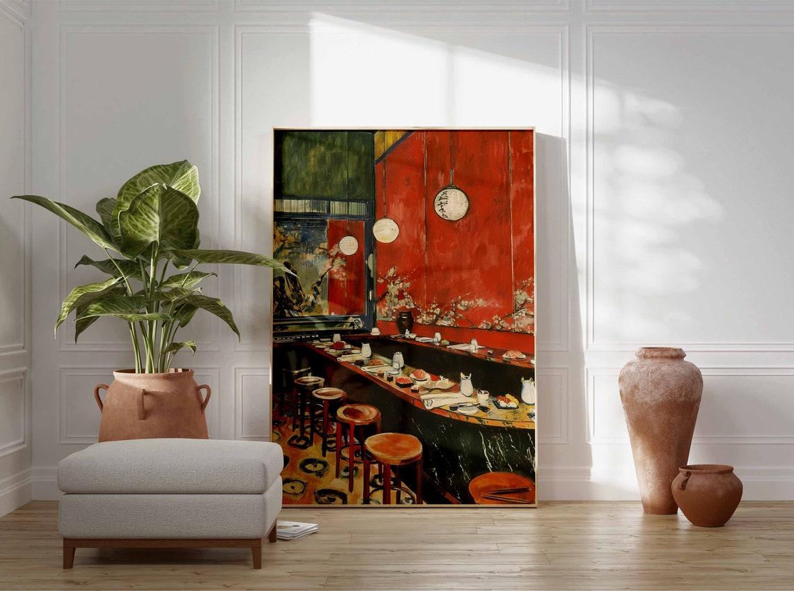 Japanese Sushi Poster Sushi Print Japanese Food Art Japanese Food Print Sushi Poster Japanese Wall Art Kitchen Decor Food Print - Image 3