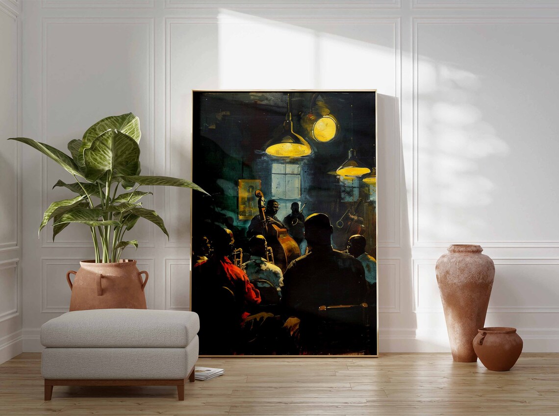 Jazz Music Retro Poster Print, Music Lover Gift - Image 3