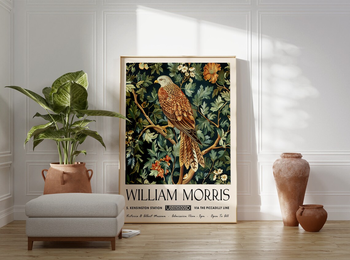 William Morris Exhibition Poster, Kew Gardens Print - Image 3