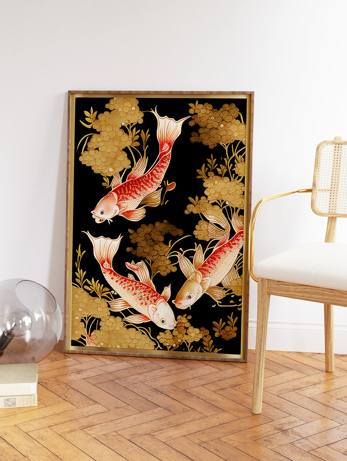 Japanese Carp Vintage Fish Art Print, Asia Decor - Image 2