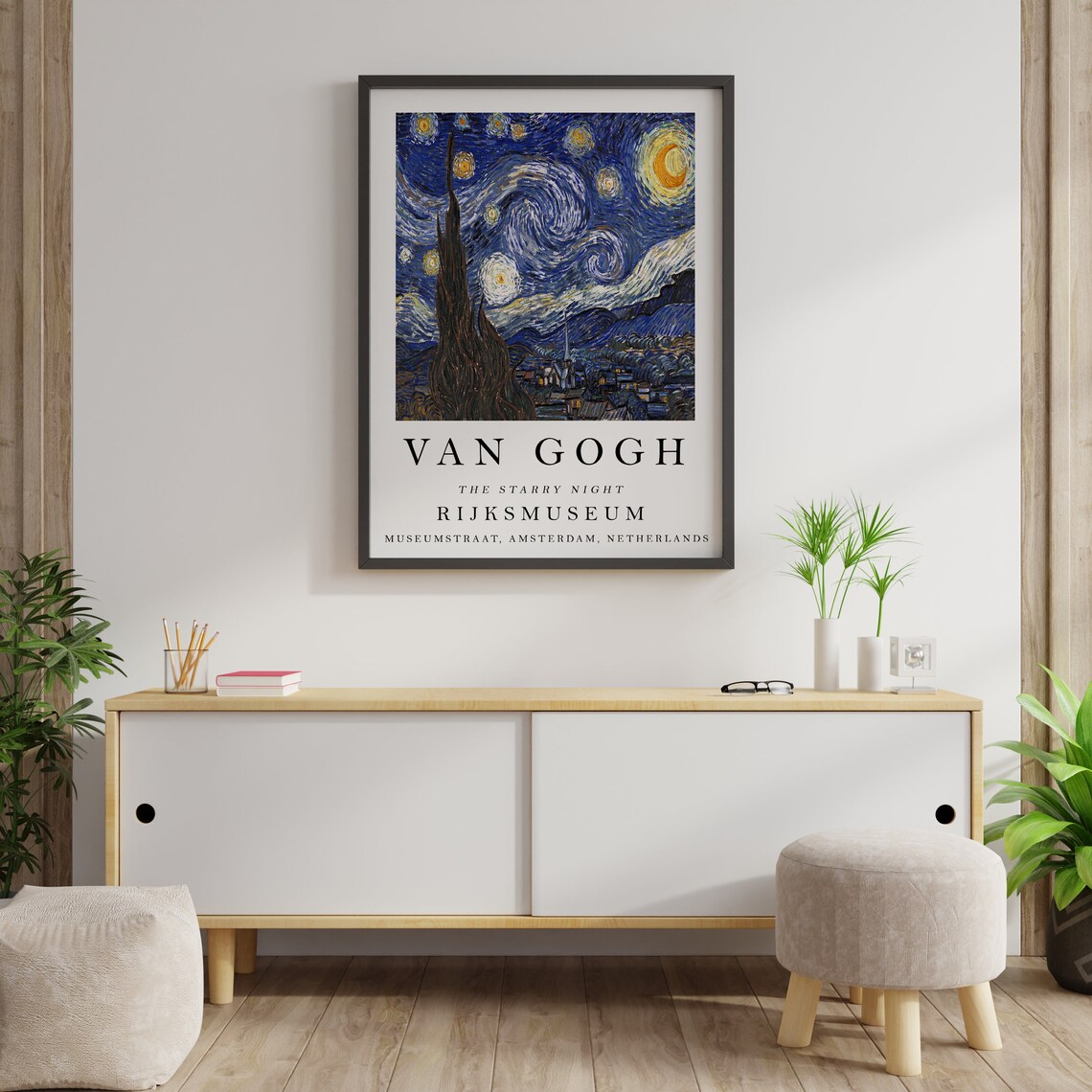 Van Gogh The Starry Night Vintage Art Print - Image 2