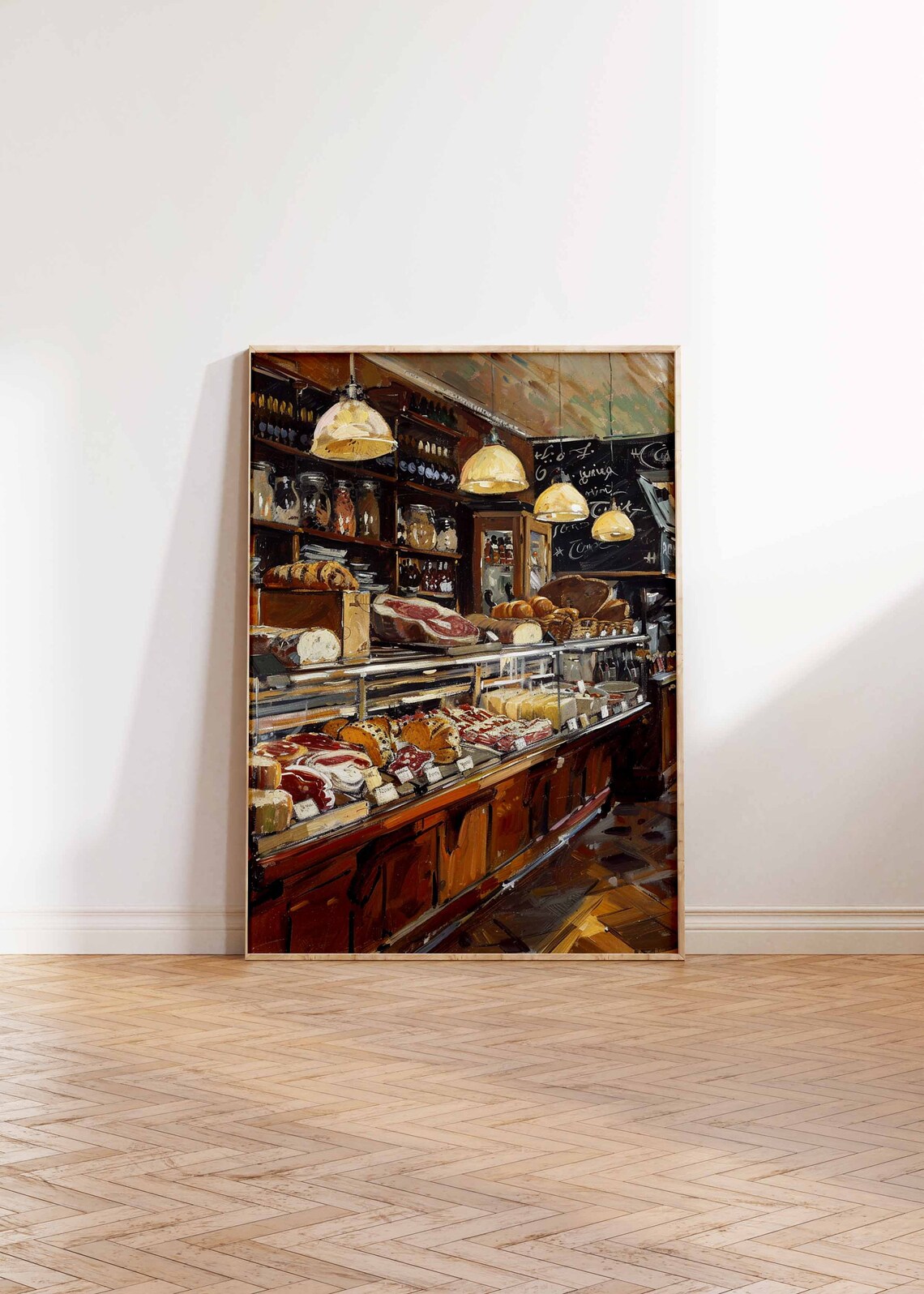 Vintage Delicatessen Poster, Kitchen and Cafe Art Print - Image 2