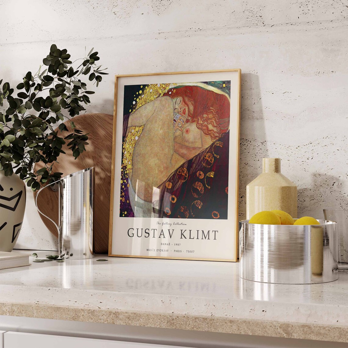 Gustav Klimt Danae Art Print, Art Nouveau Poster - Image 3