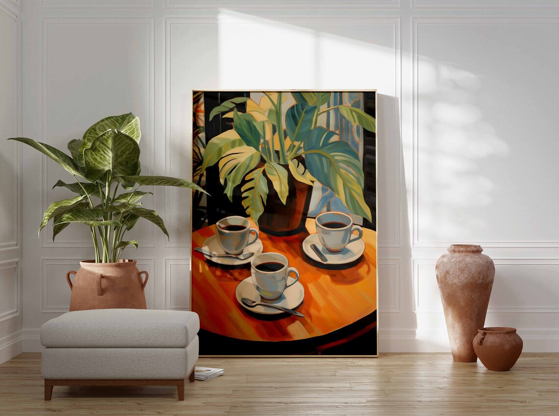 Vintage Coffee Print, Retro Kitchen Decor Poster - Image 2