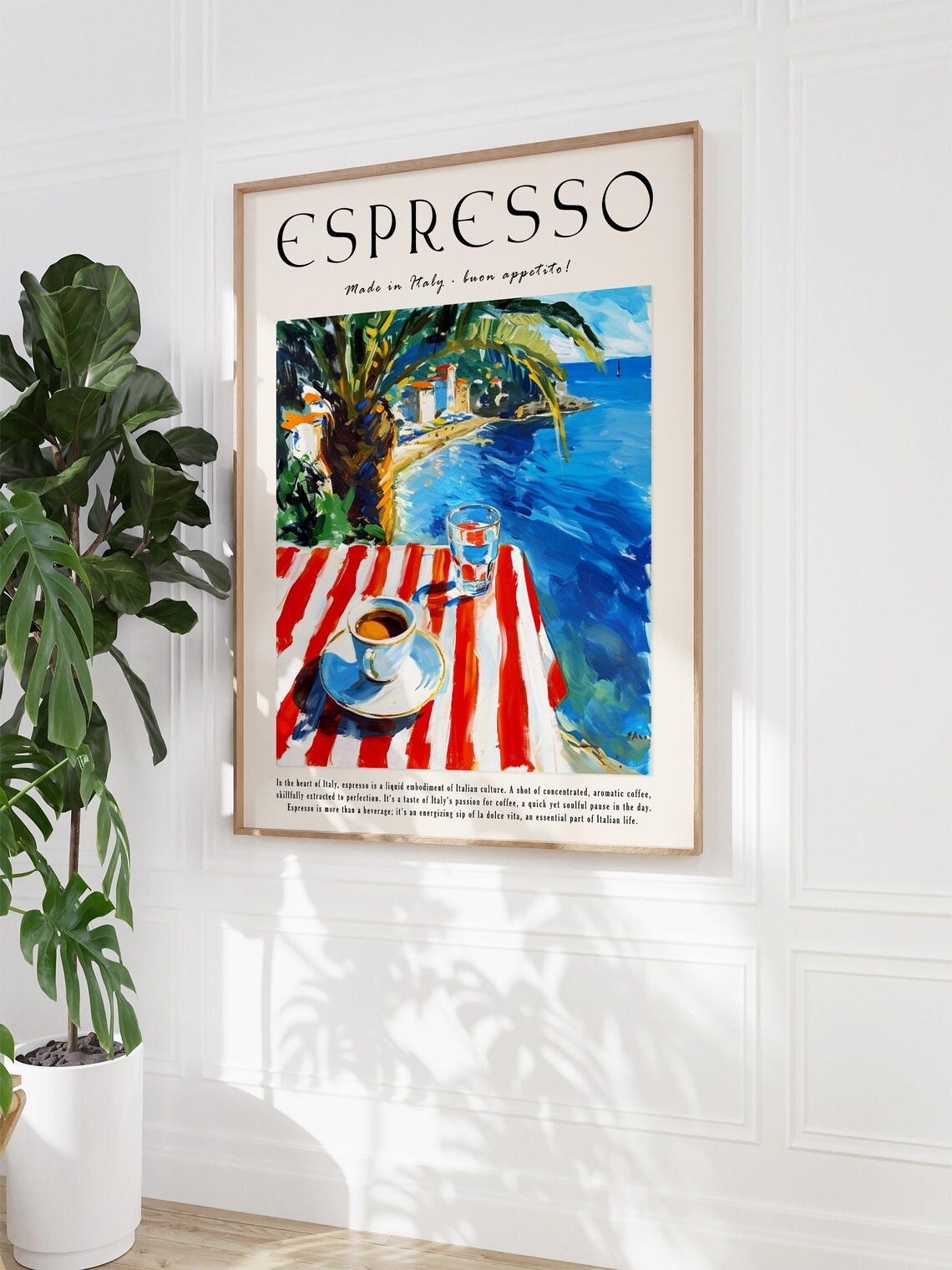 Coffee Poster Espresso Print Food Poster Kitchen Decor Italian Coffee Art Retro Coffee Art Vintage Food Art Food And Drink Poster - Image 2