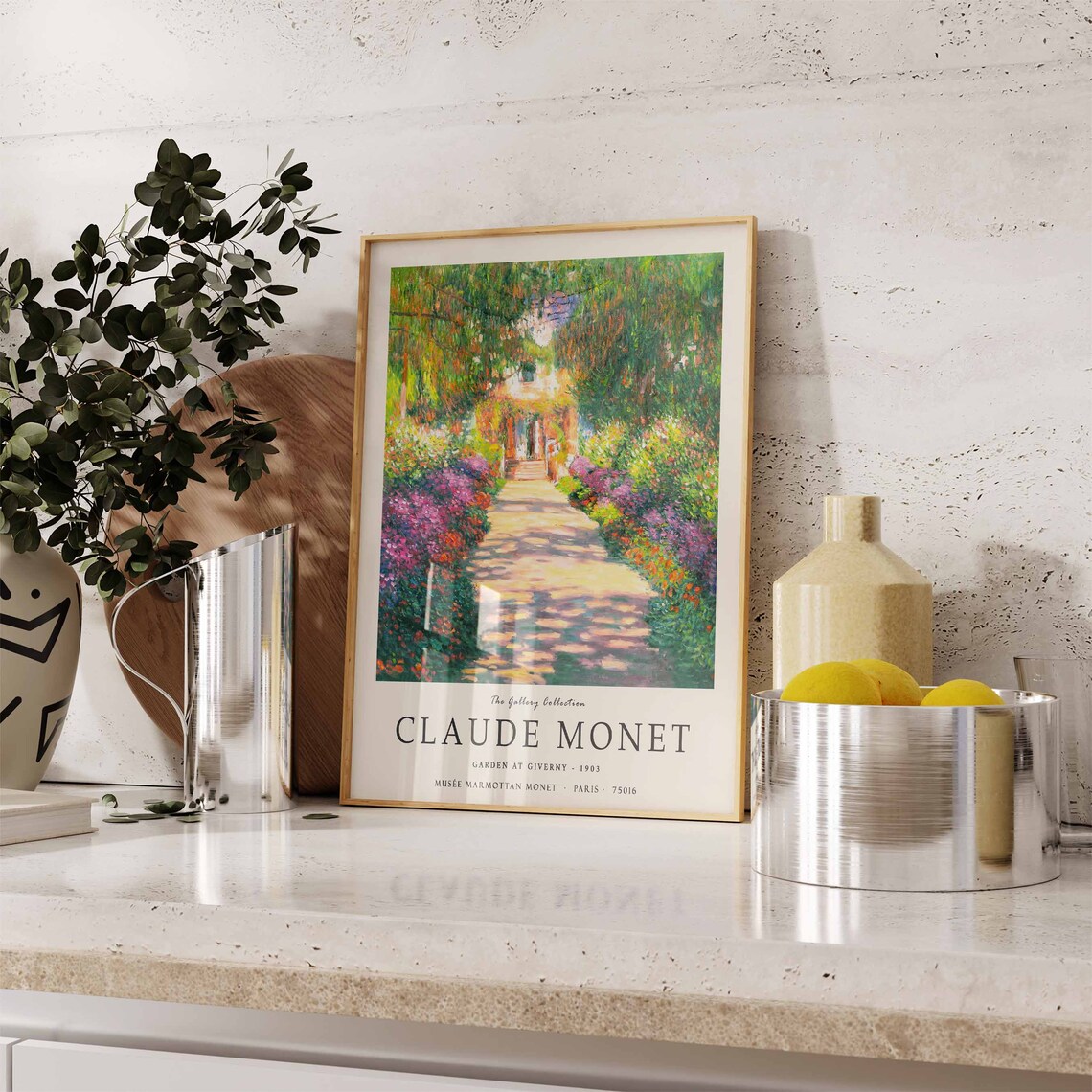 Claude Monet Garden At Giverny Art Print, Vintage French - Image 3