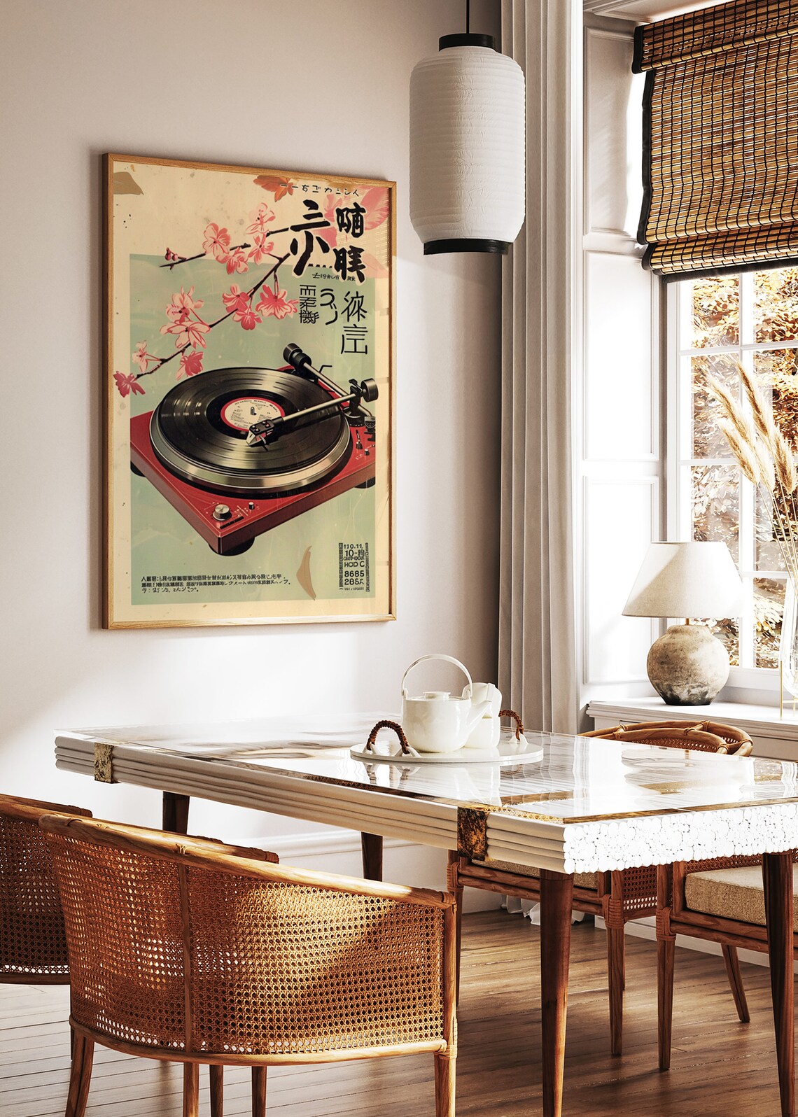 Japanese Retro Vinyl Music Wall Art Print - Image 2