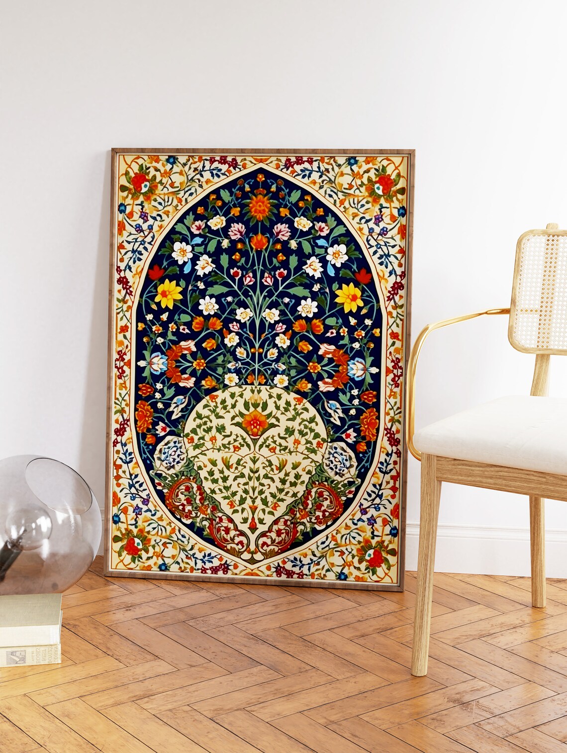 Islamic Floral Art Print, Traditional Pattern - Image 2