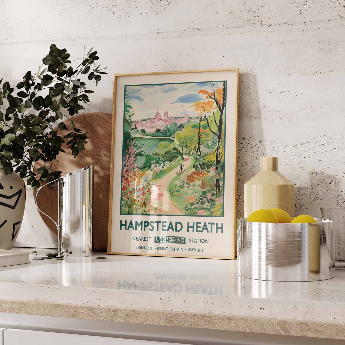 Hampstead Heath London Print, William Morris Gardens - Image 2
