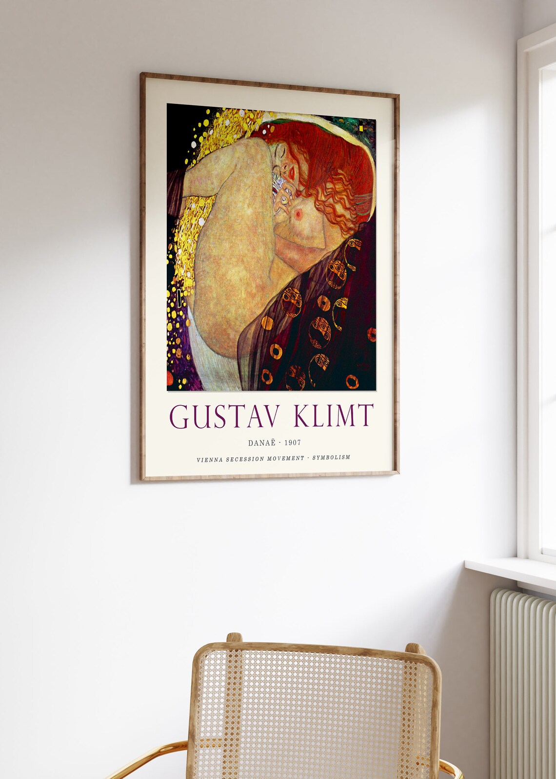 Gustav Klimt Danae, Art Nouveau Poster Print - Image 2
