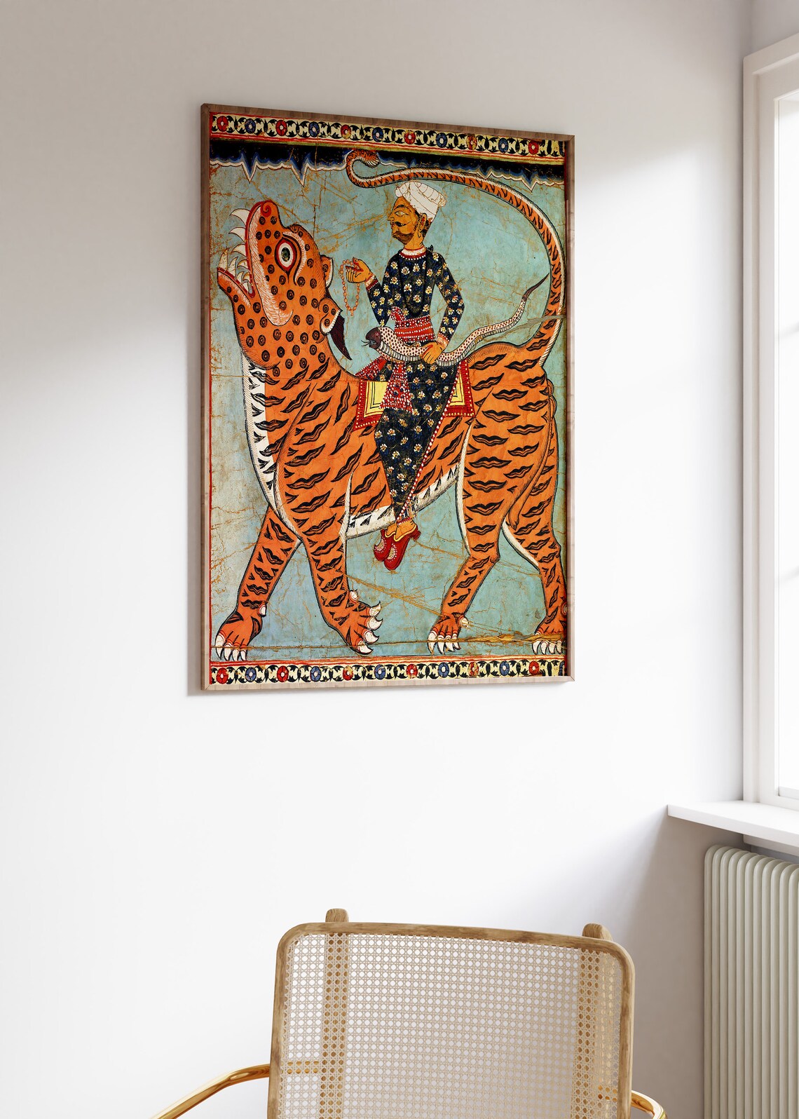 Buddha Floral Religious Spiritual Art Poster Print - Image 2